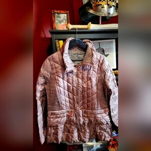 Bernardo EcoPlume Packable Quilted Puffer Jacket in a Bag LG Unworn